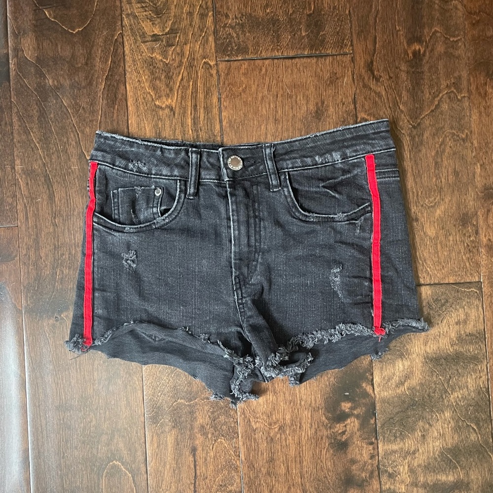 Black Zara Authentic Denim Shorts by TRF